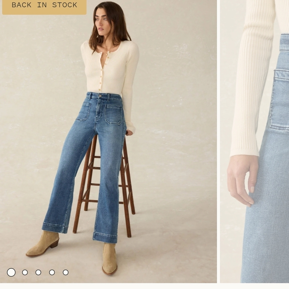 Faherty Front Pocket Jeans. Size 26.